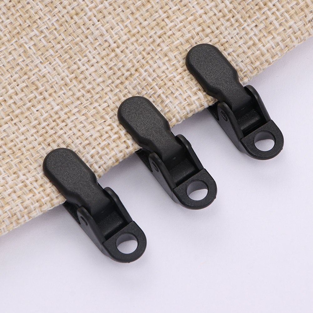 10PCS Tent Pull Point Clip Outdoor Camping Tent Alligator Clip Pull Point Hook Buckle for the Tent Crocodile Clip Tent Accessory