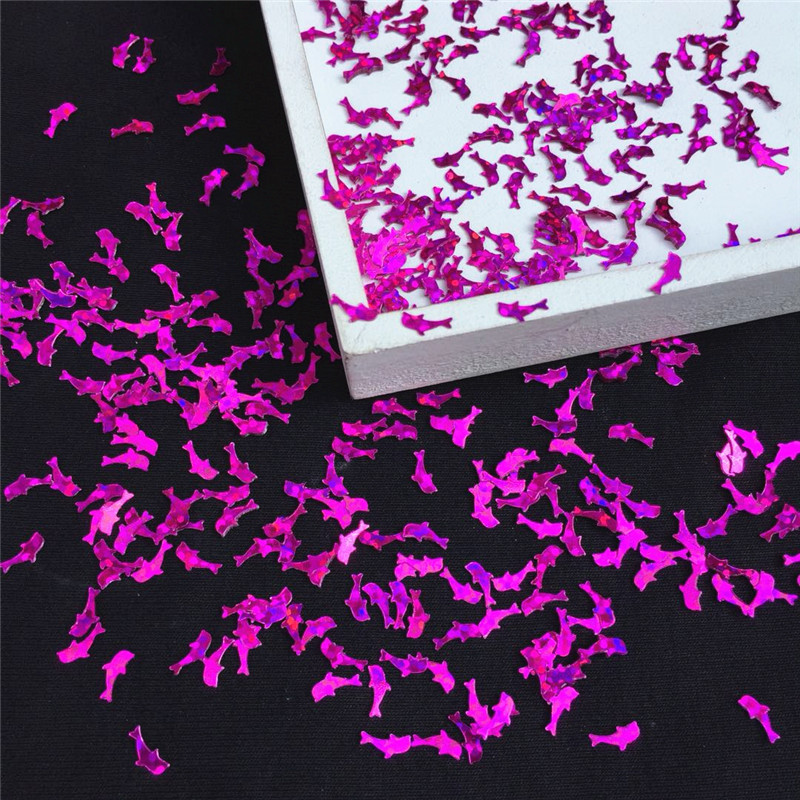 20g/- pakning delfin paljett glitter skive for barn håndlaget tegning scrapbooking slim leire krystall lim dekorasjon