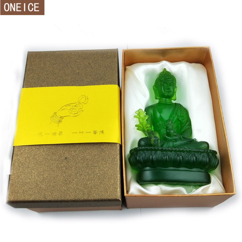 Statues de bouddha émaillées colorées, accessoires de décoration pour la maison, ornements pour la maison, pour l'artisanat,