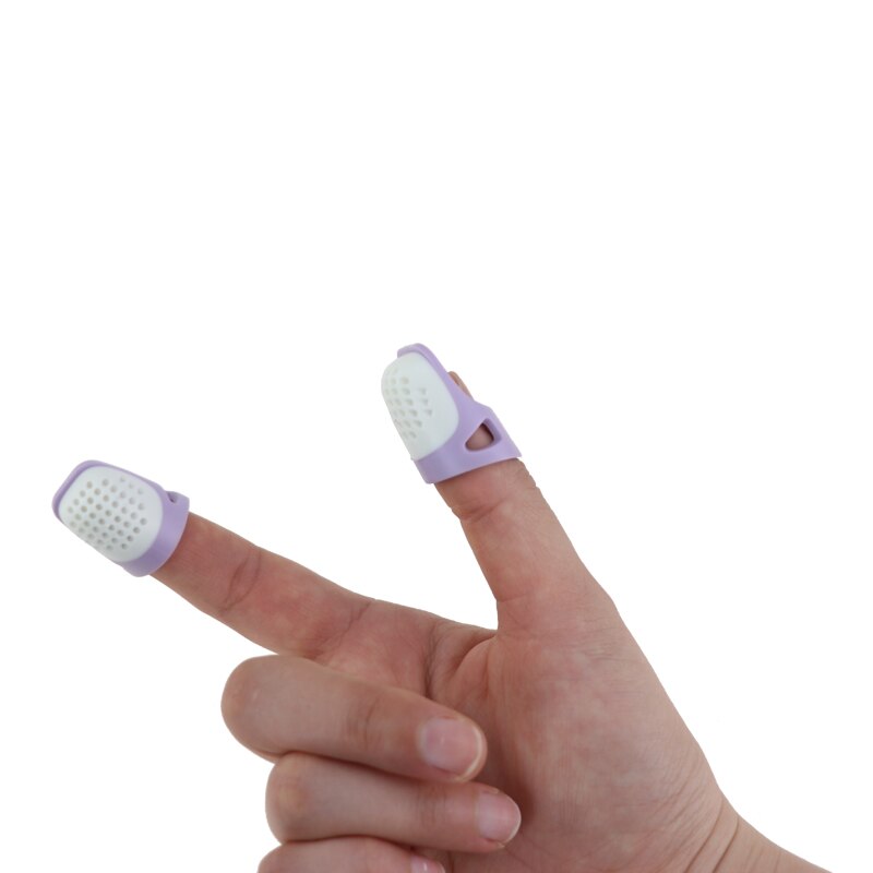 Den nordiske stil halvåben fingerseng fingerbøl bi-materiale syning lange negle velegnet til mennesker