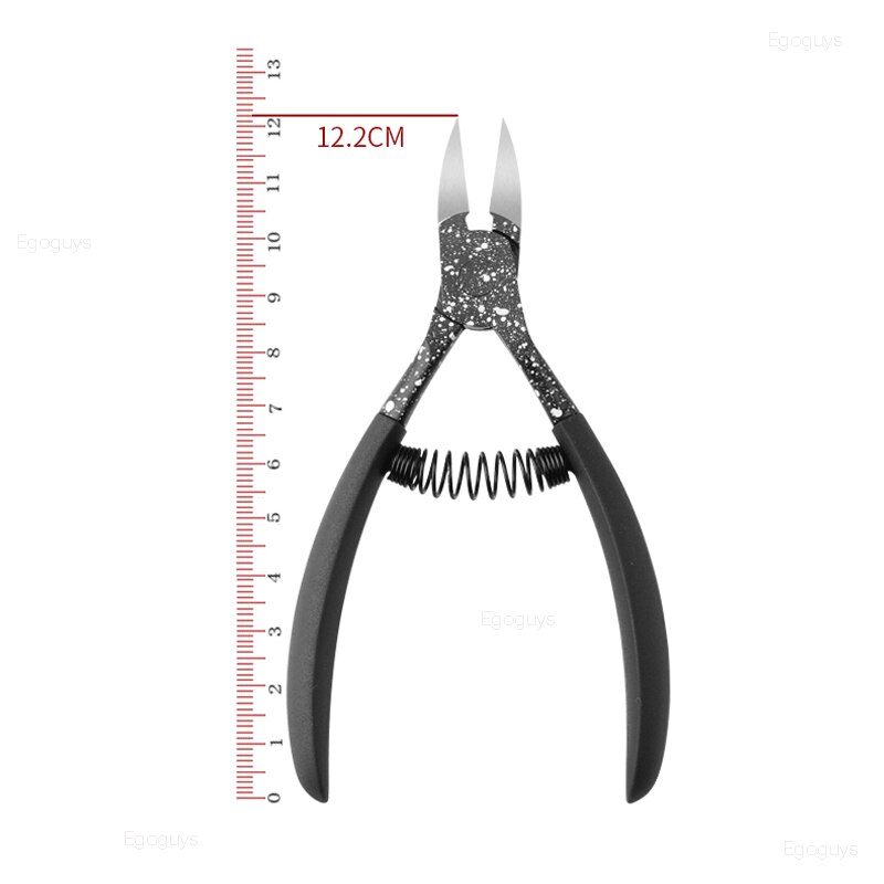 Tijeras de acero inoxidable para cutículas de uñas, cortaúñas para manicura, removedor de piel muerta, cortador de pinzas para pedicura, alicates de pico de águila