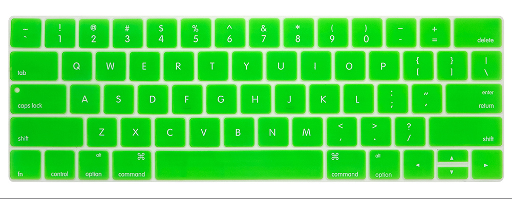Keyboard Protector Cover for Macbook Pro 13.3'' & Pro 15.4'' with Touch Bar US Version Keyboard Case A1706 A1707 A2159: grass green
