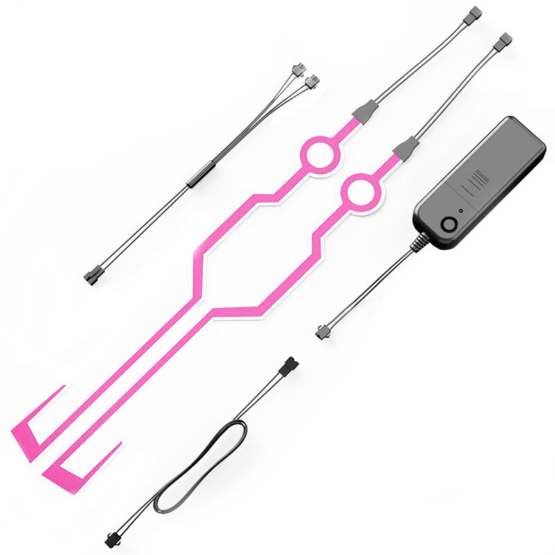 2 stücke Motorrad Helm Licht LED DIY Schwarz Helm LED Licht Motorrad Sicherheit Reflektierende Streifen Änderung Neue