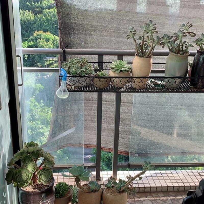 1M Wide Black Sun Shade Net 80% Shading Rate Balcony Roof Insulation Net Succulent Flowers Sunshade Sail Various Size