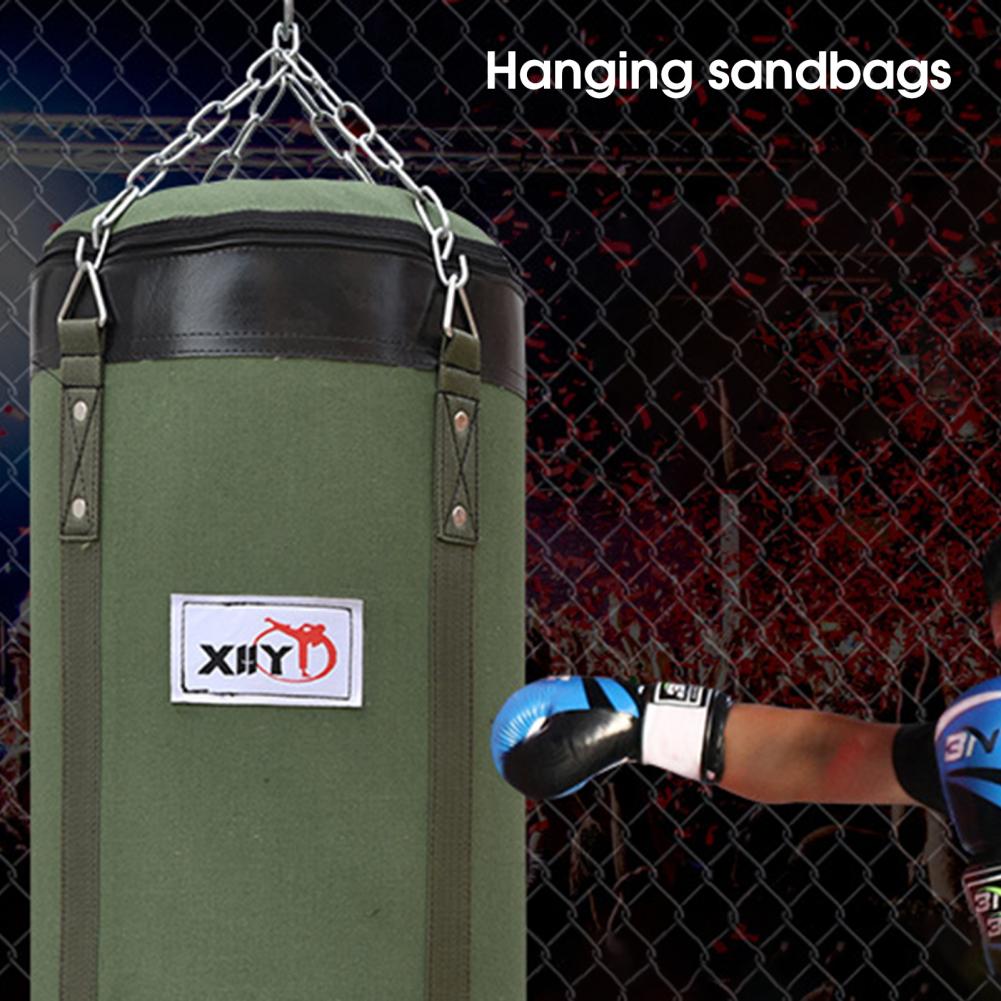 Canvas Hanging Boxing Bag High Strength Good Toughness Empty Punching Bags Fitness Boxing Sandbag for Gym