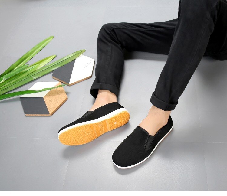 1 Paar Bruce Lee Vintage Chinese Katoenen Schoenen Kung Fu Wing Chun Schoenen Krijgskunst Jeet Kune Do Ademend Doek schoenen