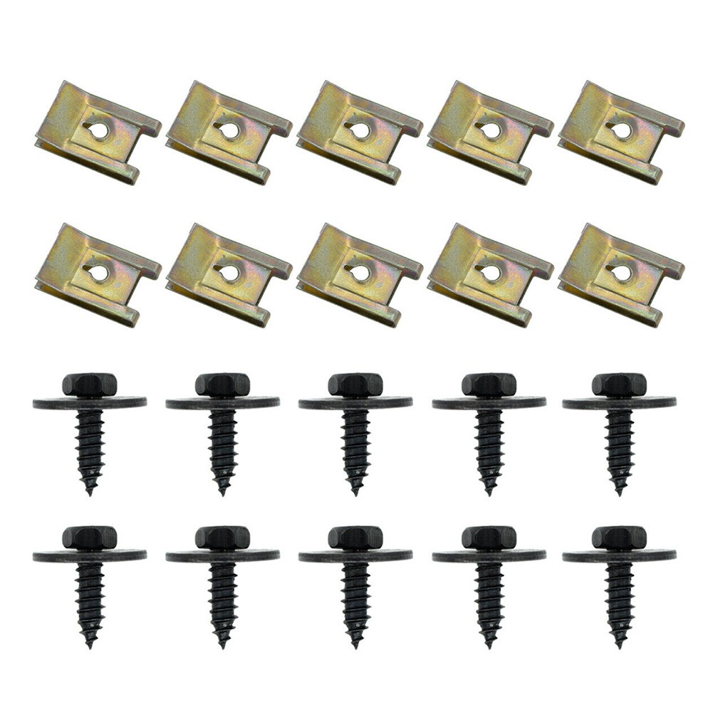 14mm Fastener Screw Hex Head Metal Screw Clips Undertray Splash Guard Auto
