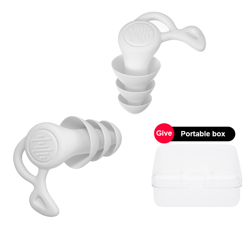Tapones para los oídos de silicona antiruido, tapones para los oídos de natación, aislamiento de interferencias para el trabajo, dormir, Surf, Protector suave y cómodo para los oídos, 1 par: YELLOW