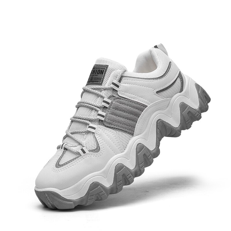 Plattform Sommer Trainer Freizeit Schuhe Männer lässig Leinwand Schuhe Druck Turnschuhe männer Wohnungen Unterhose Schuhe schwer-Tragen: Weiß / 9.5