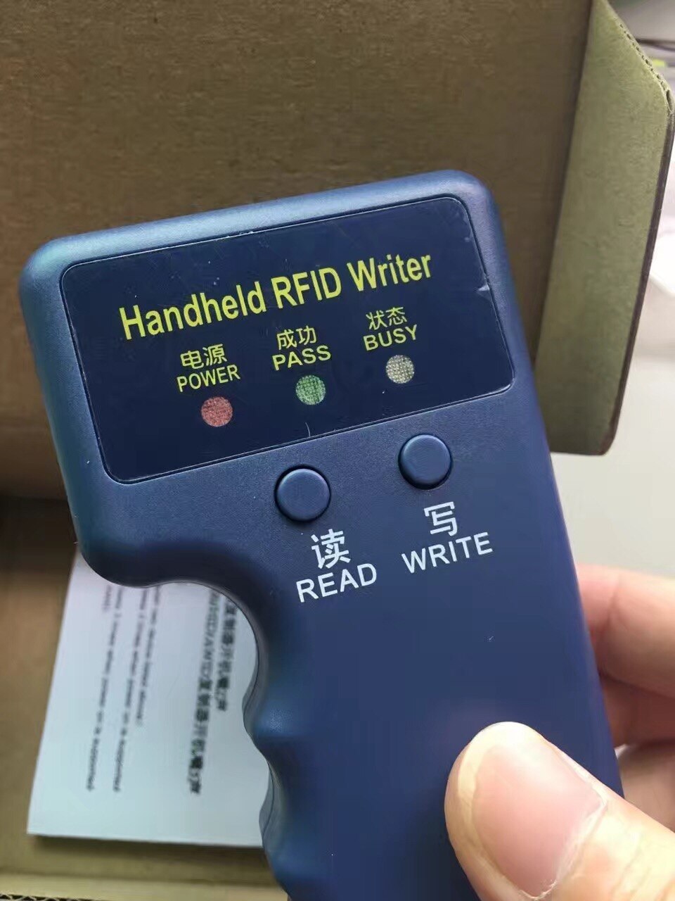 125KHz Prox RFID Cloner Duplicator Card Programmer Copier Reader Writer +5pcs T5577 EM4305 Writable Key Token Ring Keyfobs