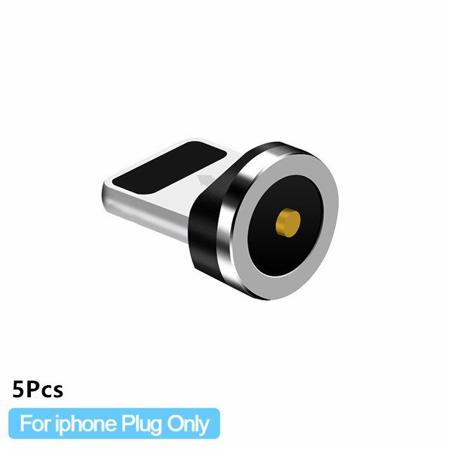 Magnetische Plug Micro Usb Type C Magneet Connector Magnetische Oplaadkabel Adapter Mobiele Telefoon Stof Stekkers: 5pcs ios plug