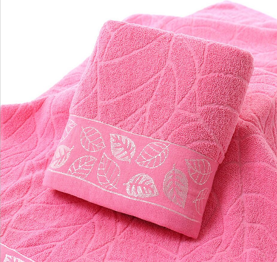 70*140 pure katoen vlakte esdoorn bladeren zachte handdoek luxe badhanddoek set