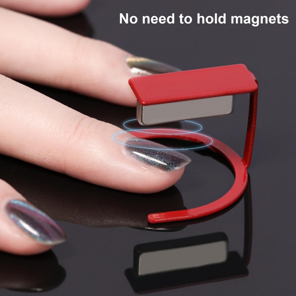 Nail Art Magneet Beugel Hoge Magnetische Compact Gratis Spin Cat Eye Gel Polish Houder Voor Vrouwen