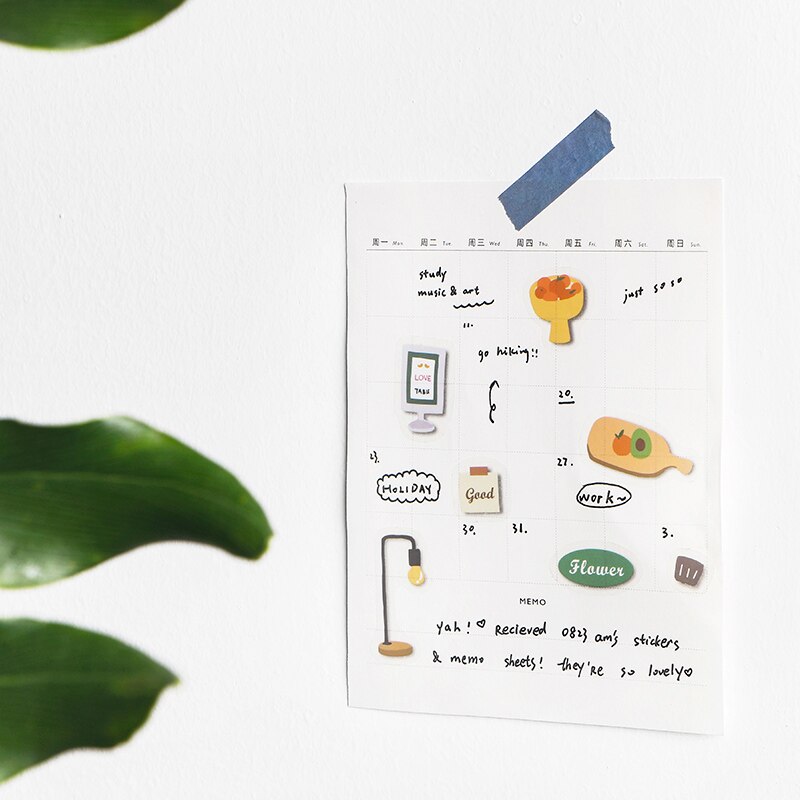 One Person Live Series stickers DIY scrapbooking journal base collage mobile diary happy plan decoration stickers