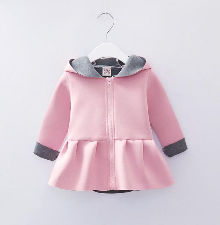 hiver enfant en bas âge bébé filles manteau oreilles à capuche manteau à manches longues automne hiver veste tenues vêtements fille 6-24M