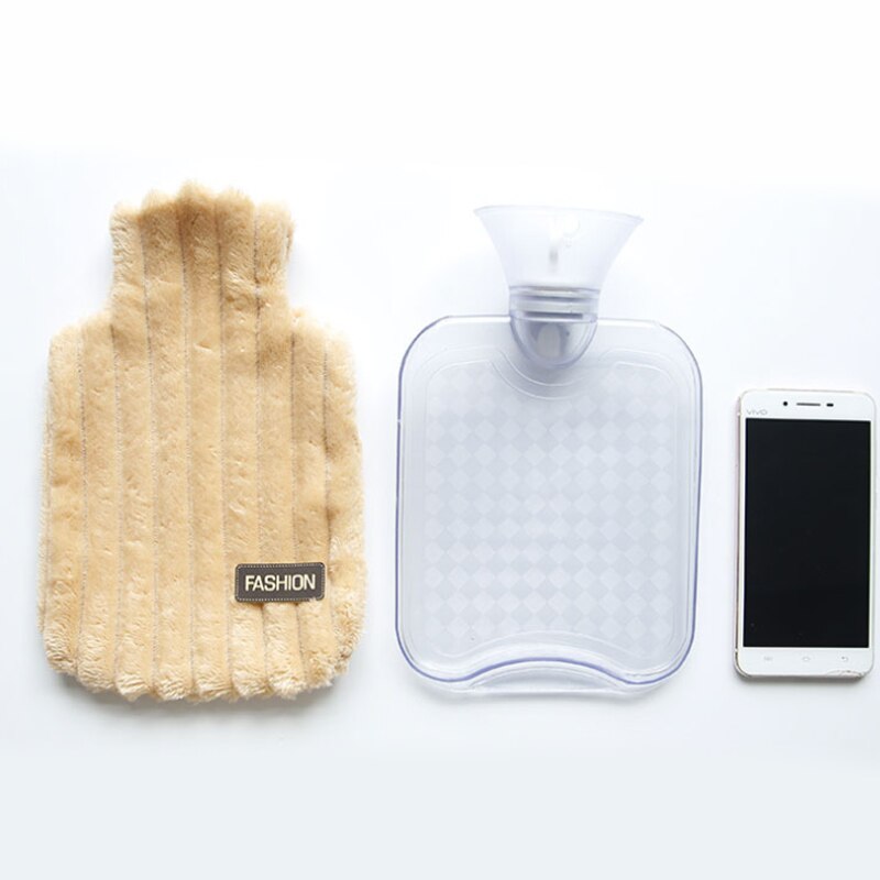 Bouteille d'eau chaude avec couvercle en caoutchouc classique | Épais et thermique, Premium pour une meilleure isolation, poche à eau chauffante électrique pour l'hiver