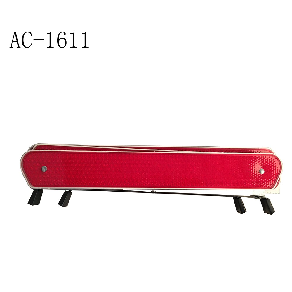 Stop Sign Tripod Triangle Emergency Warning Sign Foldable Reflective Safety Roadside Lighting