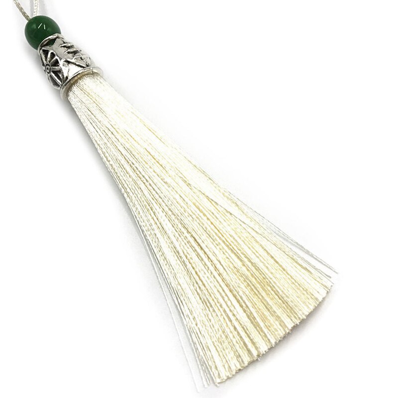 Polyester 9cm zijden kwastjes franje met kralen kwastjes hangende gordijnen voor het naaien van kleding huisdecoratie: Bg