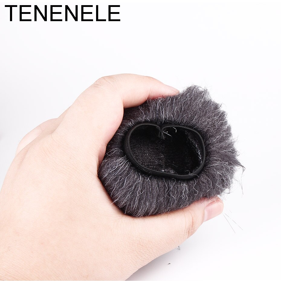 TENENELE para Tascam DR 22WL micrófono Muff cubierta de parabrisas al aire libre de felpa peludo parabrisas proteger para Tascam DR-22WL micrófono