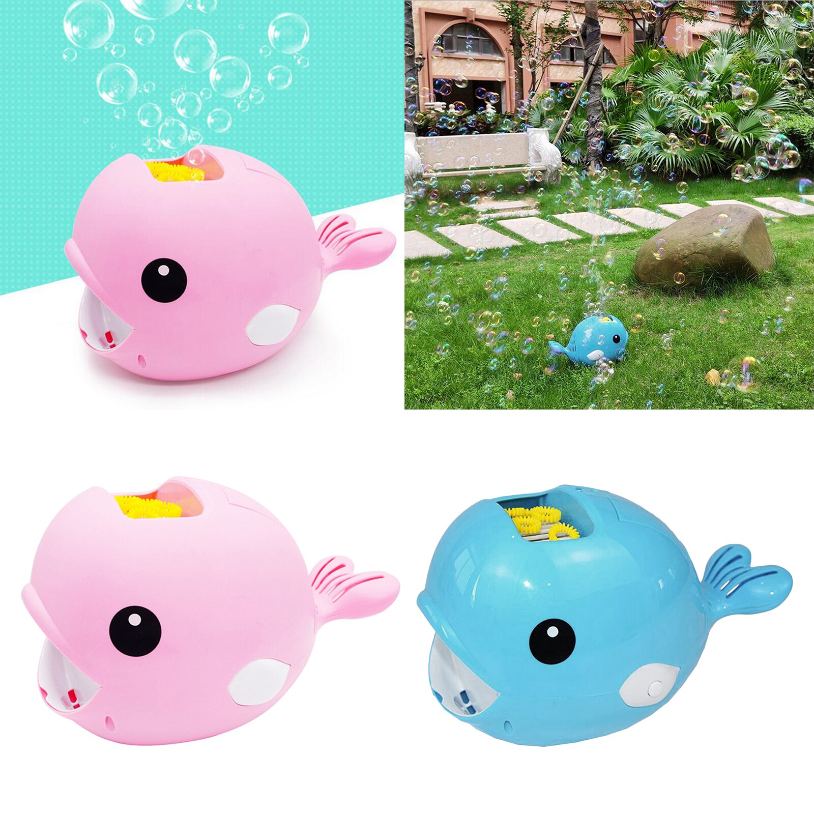 Automatische Bubble Making Machine Walvis Bubble Maker Bubble Blower Zomer Speelgoed Baden Speelgoed Voor Kinderen Jongens Meisjes Leeftijd Van 7-14