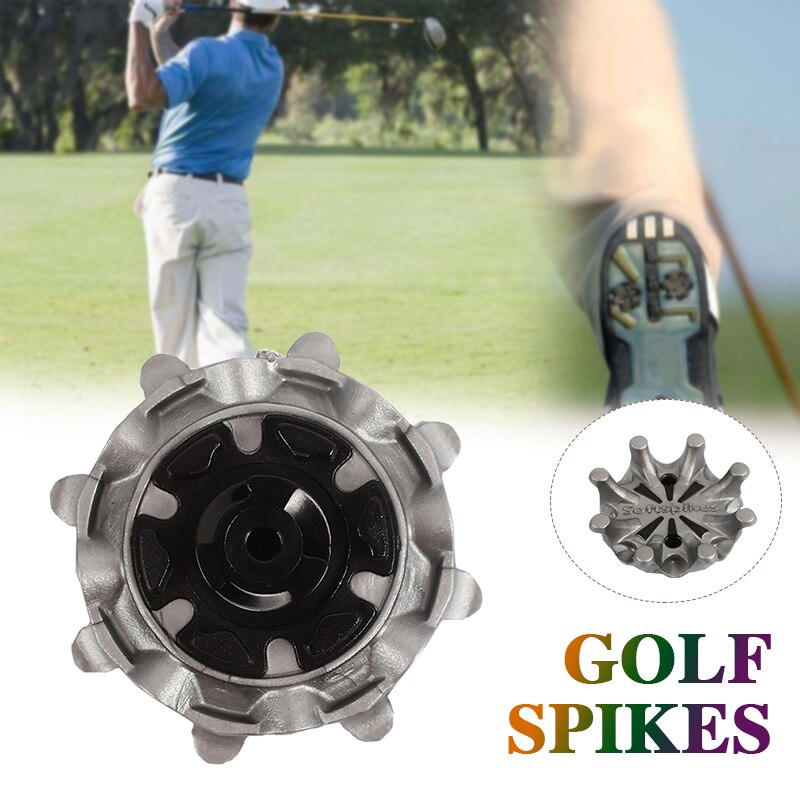 Golf Shoe Spikes Rubber Durable Sport Fixed DIY Outdoors Lawn Golf Spikes