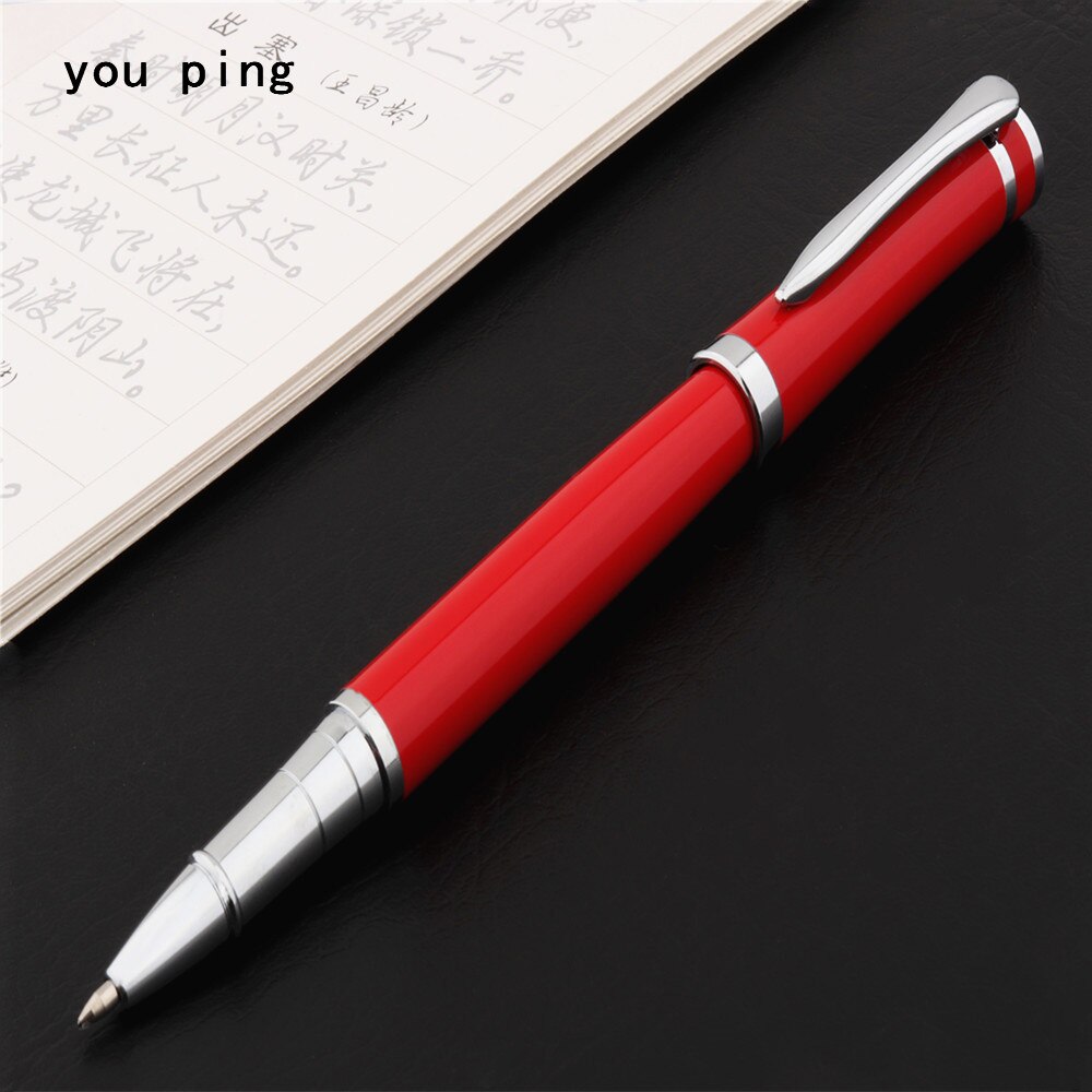 Luxury pen 027 Red Business office Rollerball Pen School student stationery Supplies Ballpoint Pens