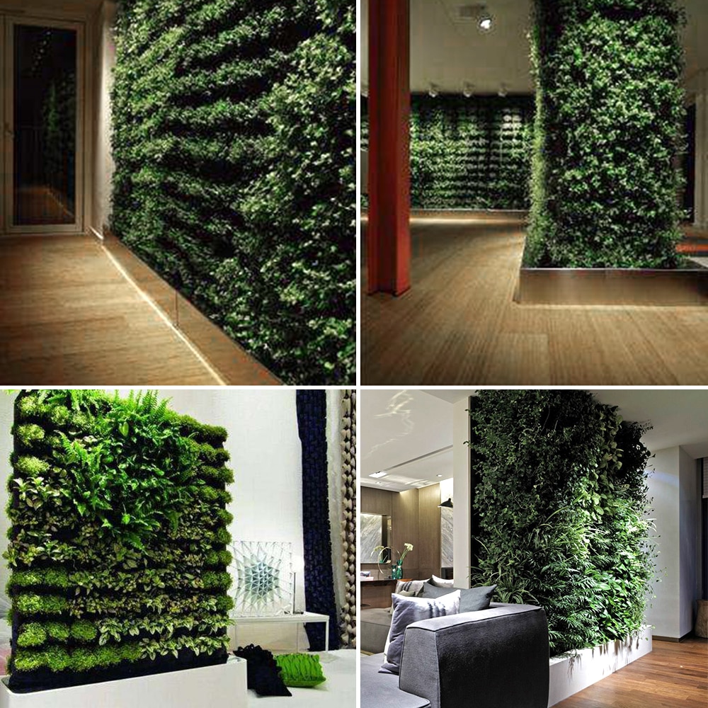 Green Wall 18 Pockets Vegetable Flower Planting Bag Pocket Vertical Wall Planter Garden Balcony Plant Grow Bag Garden Supplies