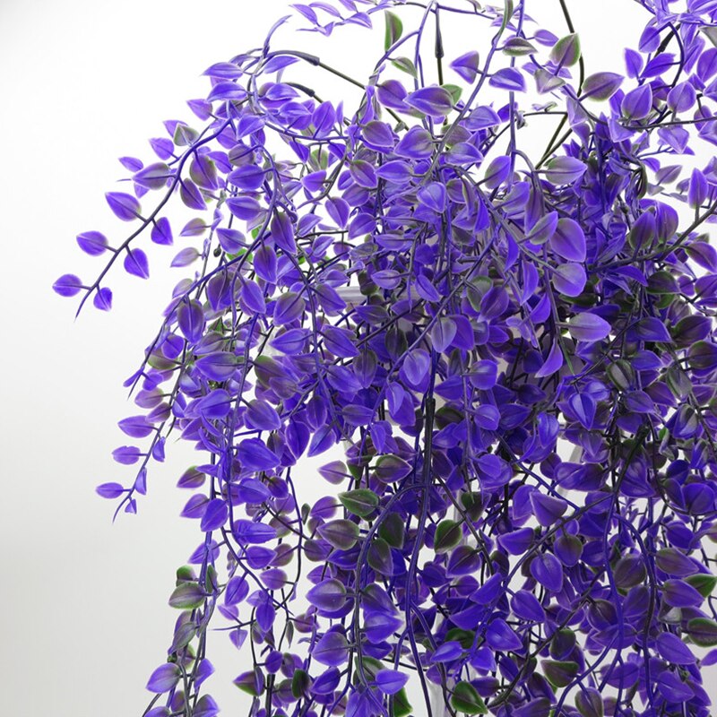 Simulación de sauce llorón, planta verde, decoración de vid de plástico, sauce llorón, colgante de pared, flor decorativa, vid, colgante de pared