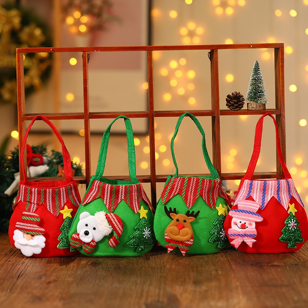 Kerstcadeaus Kerstman Bag Snoepzak Kerst Home Decorations Opknoping Hangers Navidad Xmas Decoratie