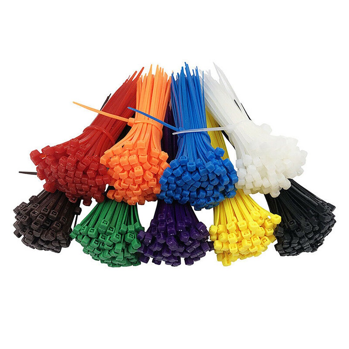 15Pcs 4*200mm Color Nylon Cable Tie Plastic Cable Tie Cable Self-locking Cable Tie