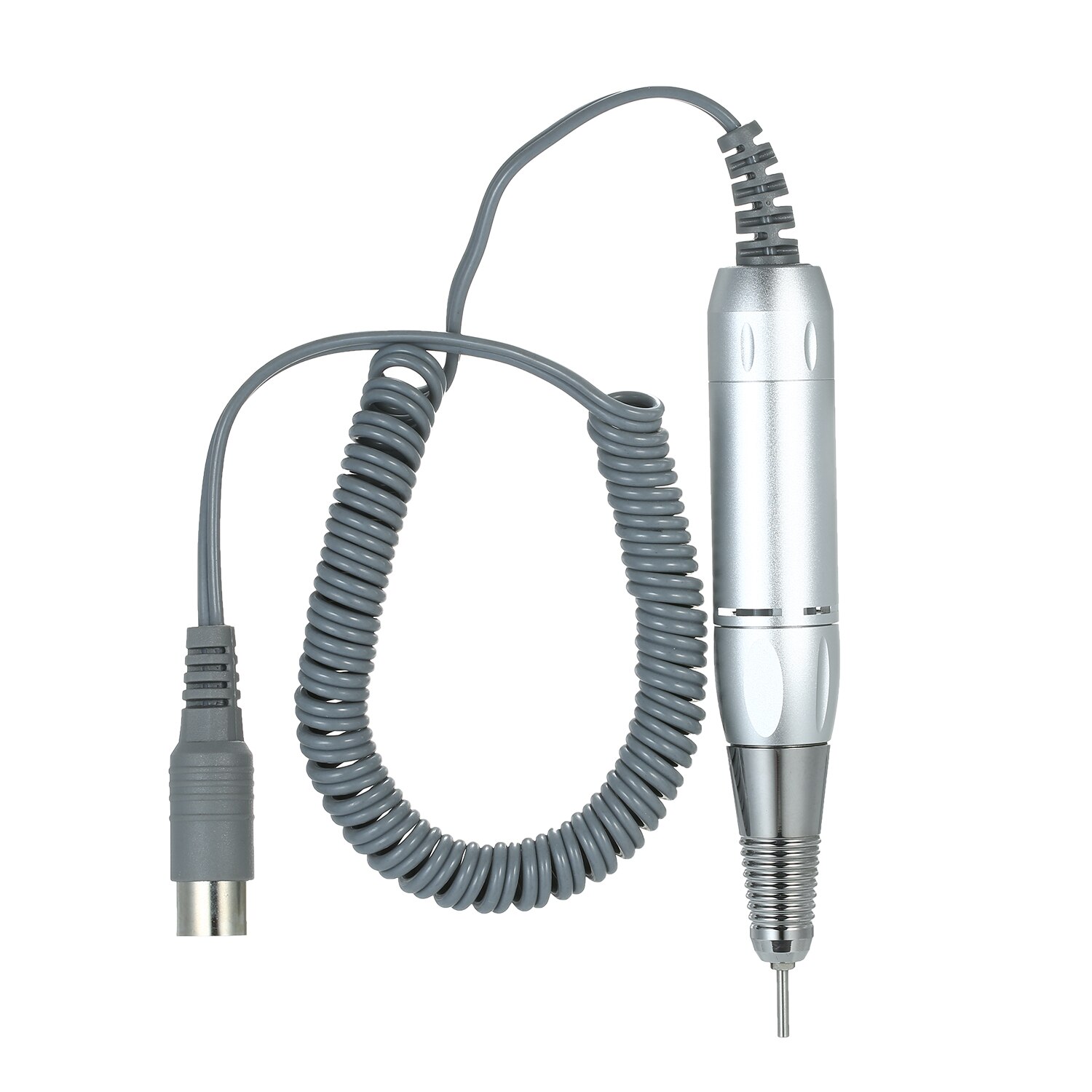 Professionele Elektrische Nail Art Boor Pen Handvat Bestand Polish Grind Machine Handstuk Manicure Pedicure Tool Nail Art Accessoires: Silver