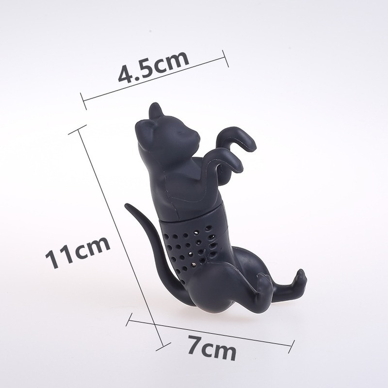 Cat Silicone Tea Infuser Filter Reusable Silicone Animal Tea Bag Coffee Tea Leak Kitchen Teabag Herbal Spice Diffuser Strainer