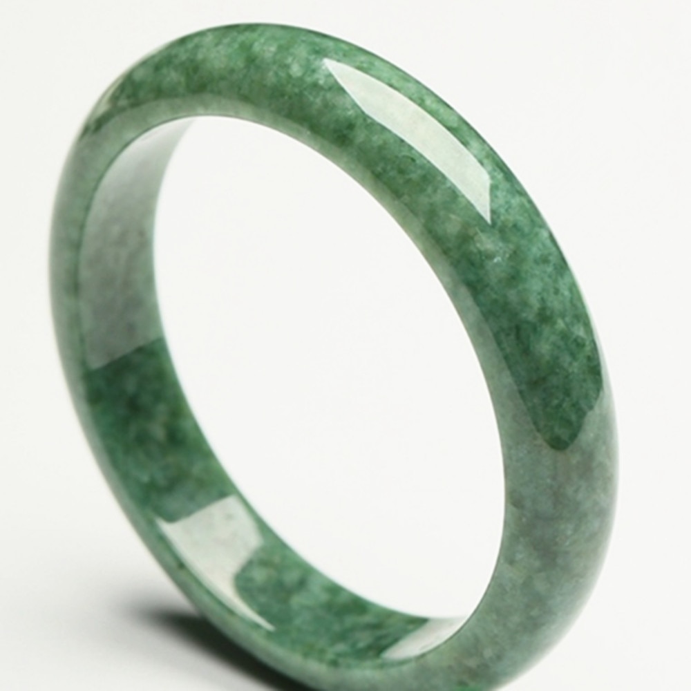 Beautiful Lady Bangle hand-polished Dark green Bangle YU002