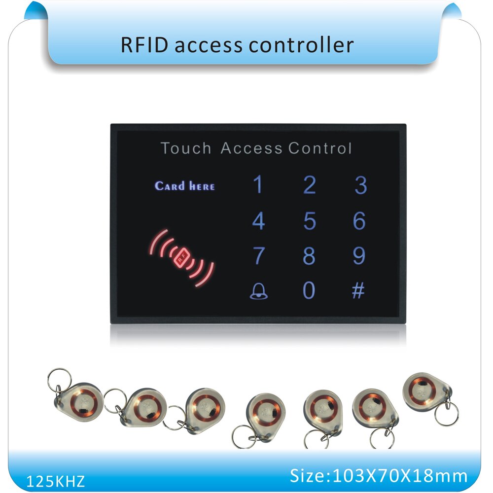 K15A acryl waterdichte panel touch toetsenbord wachtwoord & RFID Proximity Entry Deurslot Toegangscontrole Systeem