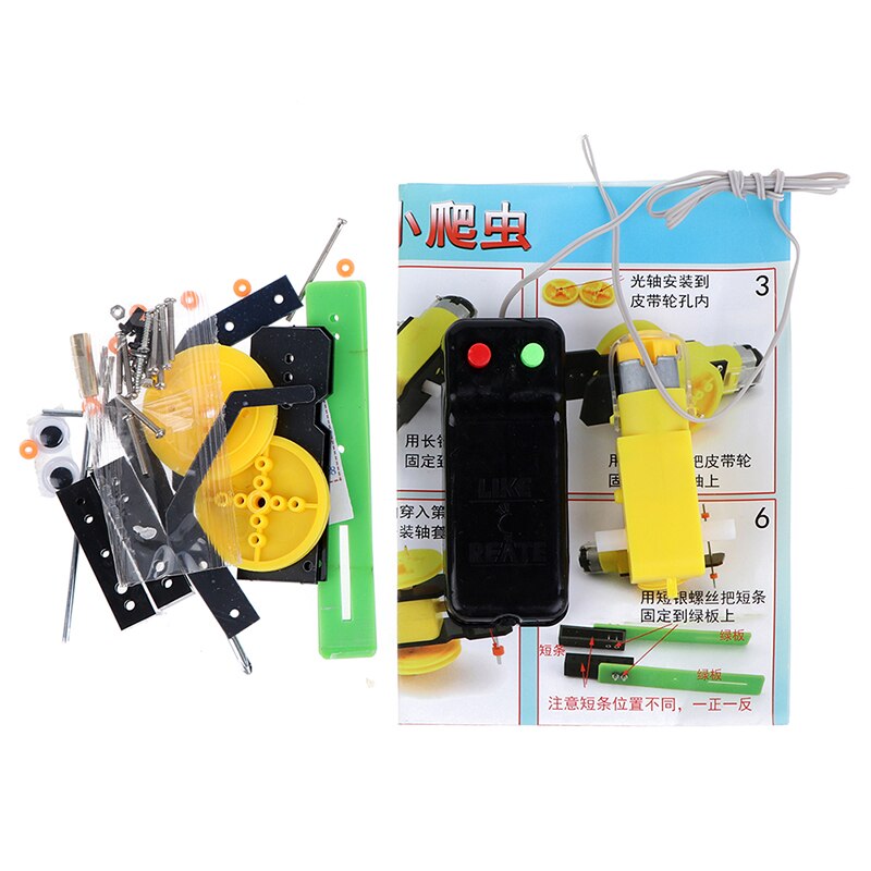 1 Set DIY Wire Control Climb Robot Assembled Kits Toy Experimental Teaching Tool