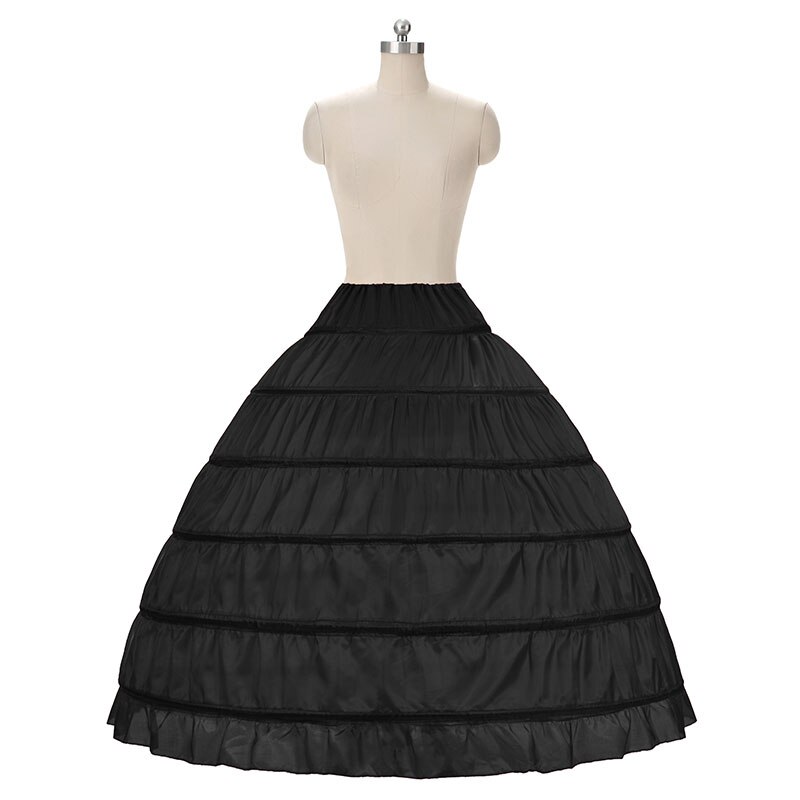 Enaguas blancas para vestido de novia, accesorios de novia, faldas crinolinas, 6 aros, novedad de