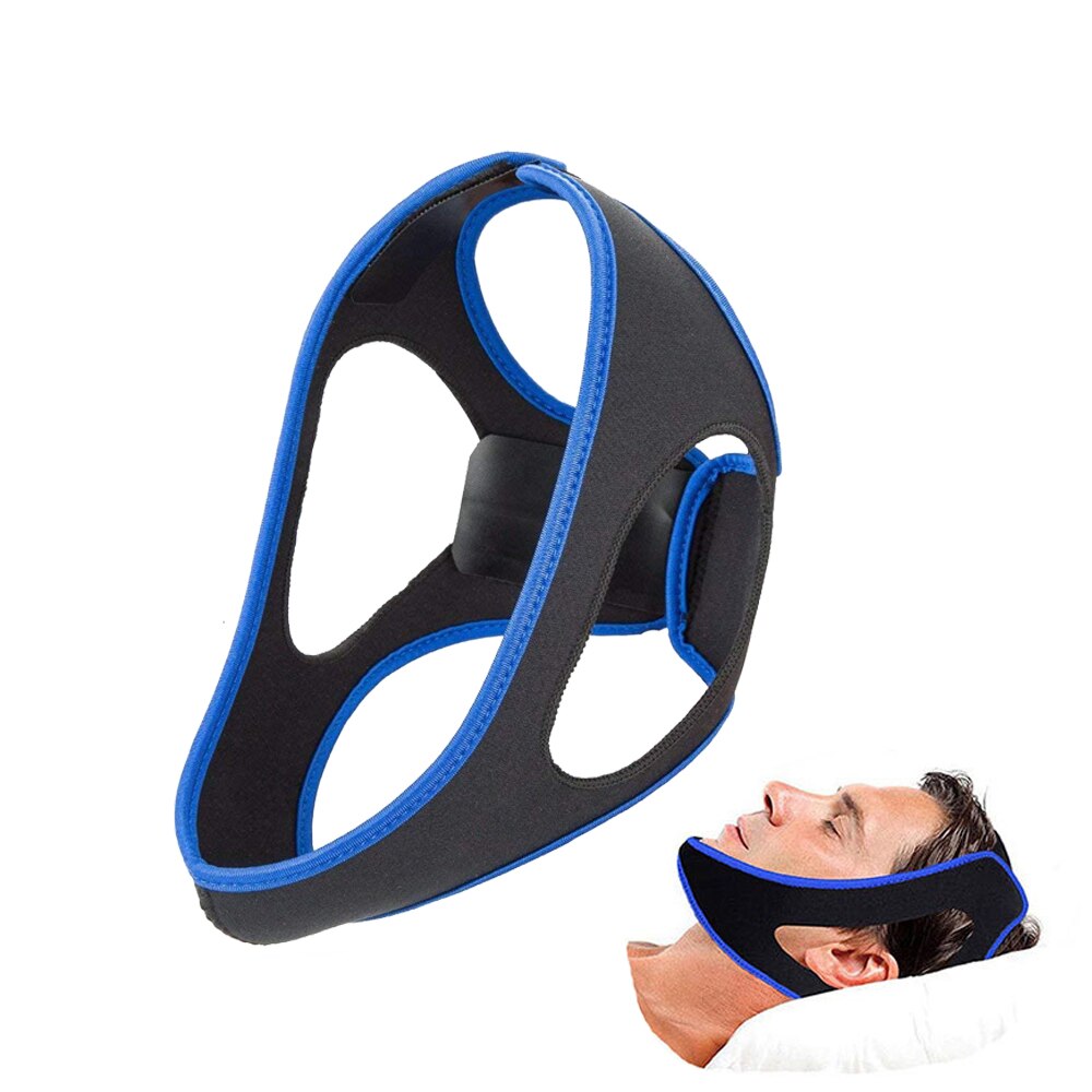 Anti Snoring Chin Strap Ajustable Stop Snoring Solution sleep care tools from snoring Sleepx apnea chin support straps for night: Default Title