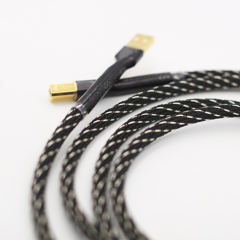 Premium USB A-B Digital Audio Cable for Hi-Res DAC & Studio Sound Card Systems