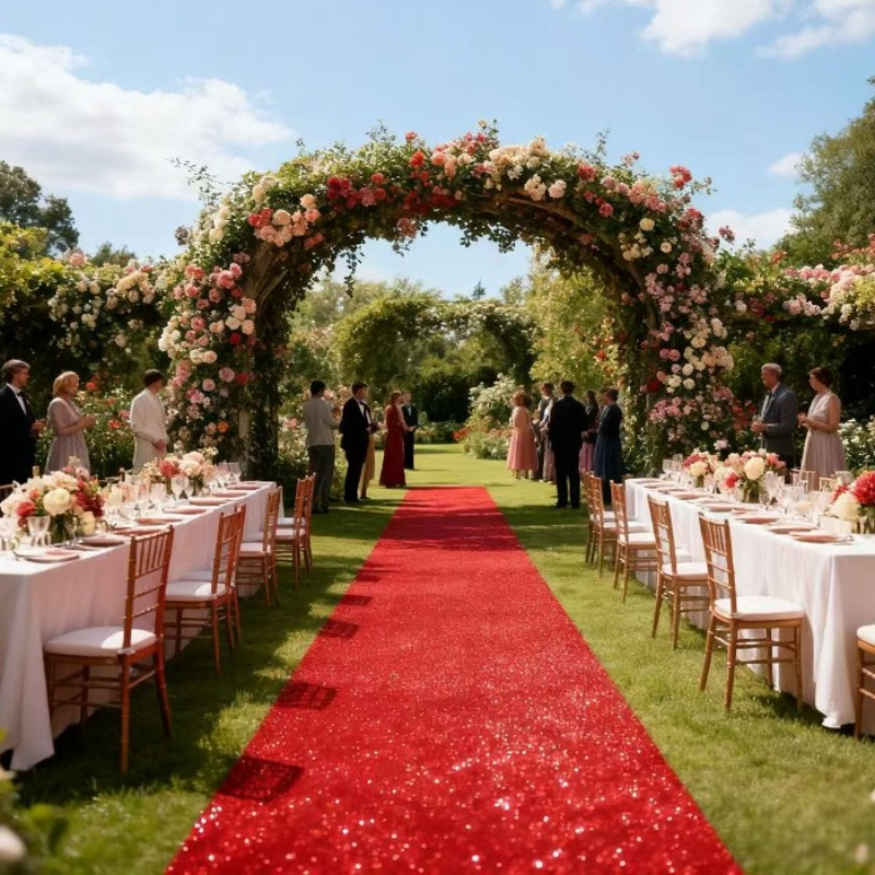Red Carpet, Suitable for Various Occasions, Stage Carpets, Celebration Ceremonies, Luxury Wedding Carpets, Christmas Carpets