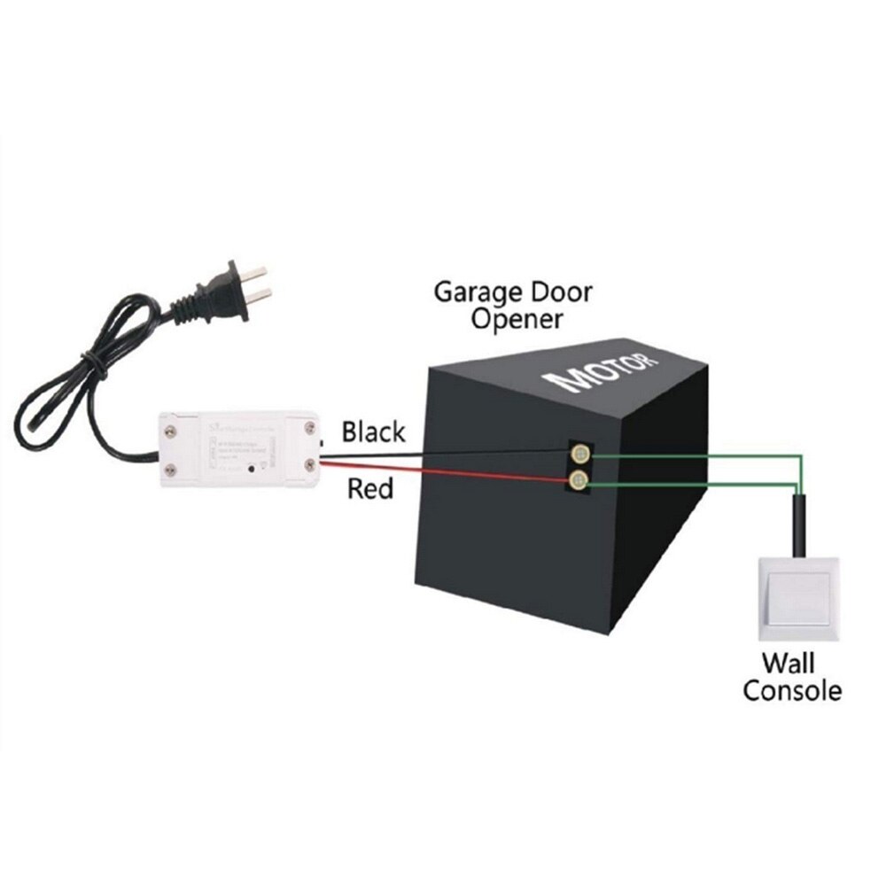 Wifi smart trådløs universal garageportåbner alarm sensor med hjem og smart liv kan app styre dp -wp003 tyverisikring: Au stik