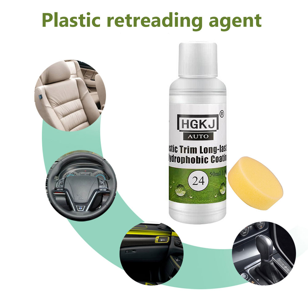 50/100Ml Hgkj Auto-Styling Auto Interieur Plastic Onderdelen Dashboard Loopvlakvernieuwing Middel Interieur Plastic Deel Loopvlakvernieuwing Schoonmaken agent
