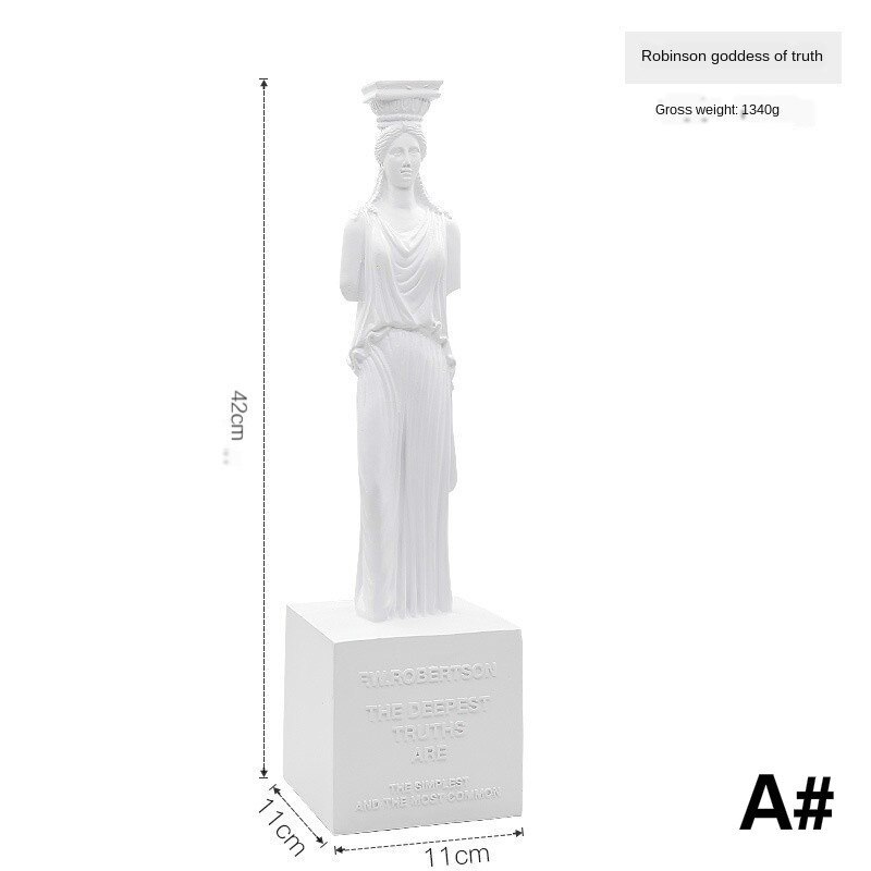Colonne romaine modèle Architecture grecque, modèle de bâtiment de Temple grec, décoration de la maison, pilier en plâtre décoratif européen, Sculpture en résine: A