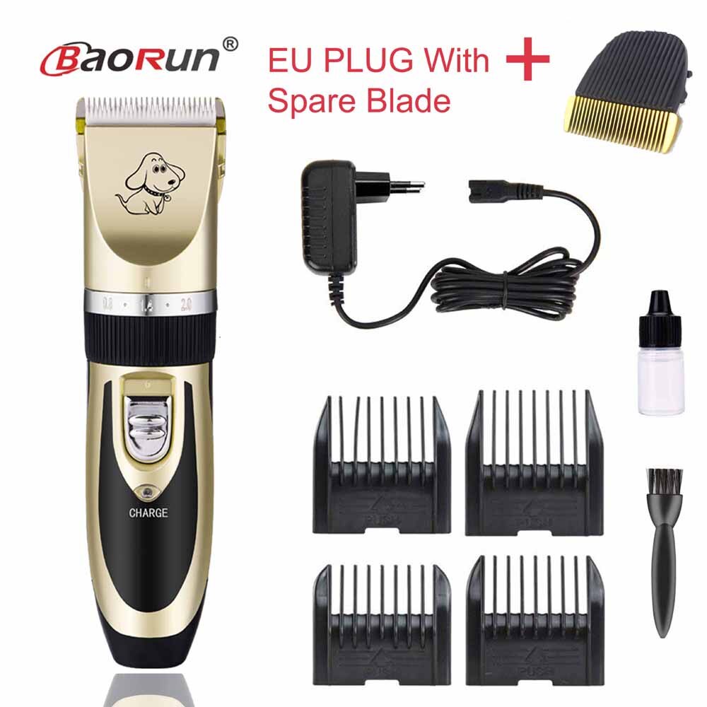 Cortapelos para perros, máquina cortadora de pelo para gatos, conjunto de Afeitadora eléctrica para mascotas, máquina de corte de pelo: P2 add Extra  Blade