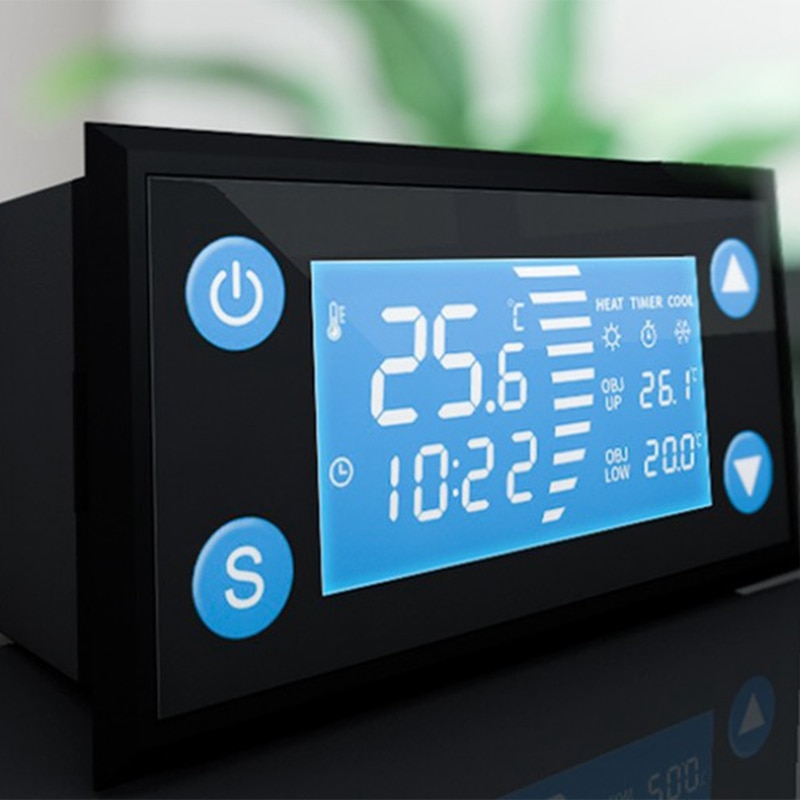 W1213 AC 110 -220V Smart Temperature Controller LCD Digital Thermostat Timer Sensor Probe Cool Heat Mode