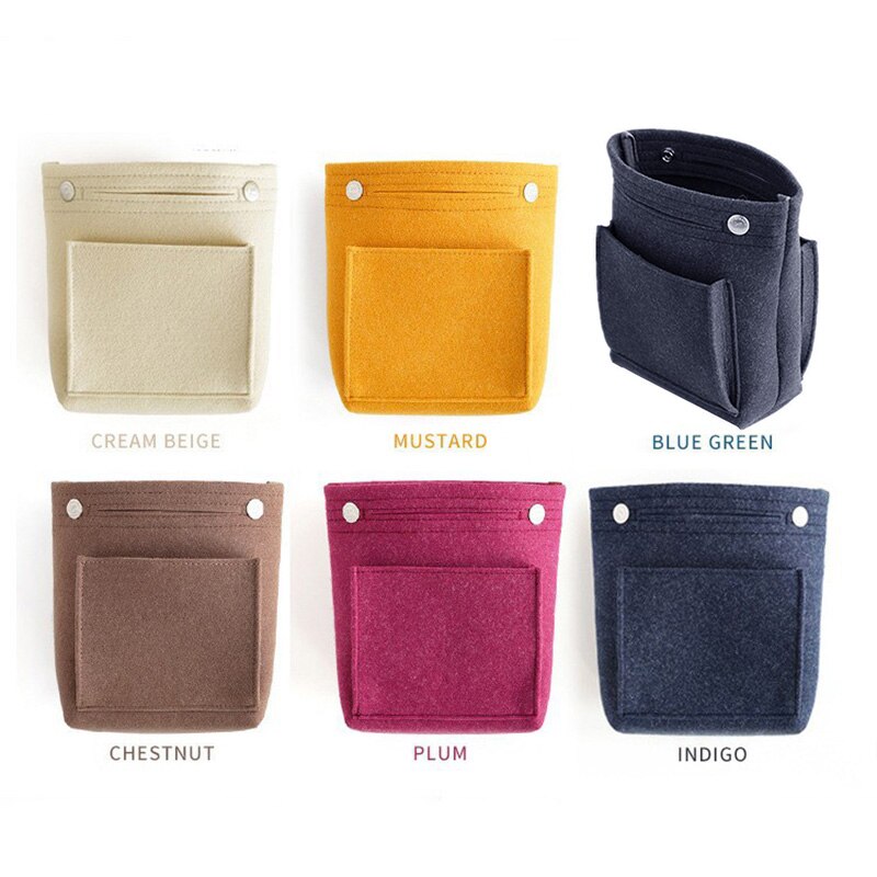 Vrouwen Draagbare Make-Up Tas Vilt Insert Handtas Cosmetica Organizer Travel Innerlijke Portemonnee Draagbare Cosmetische Zakken