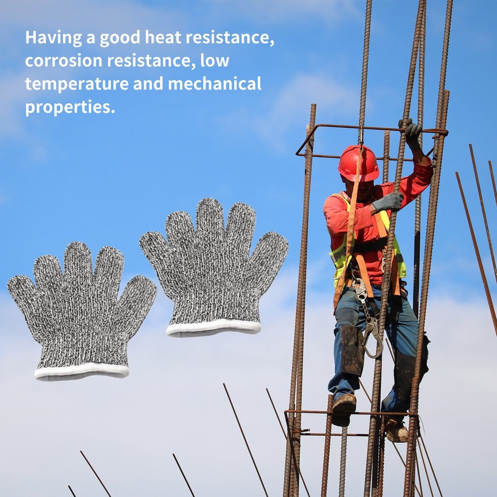 Children Kids Working Safety Gloves Cut-Resistant Anti Abrasion Level 5 Kitchen Cutting Anti Cut Gloves