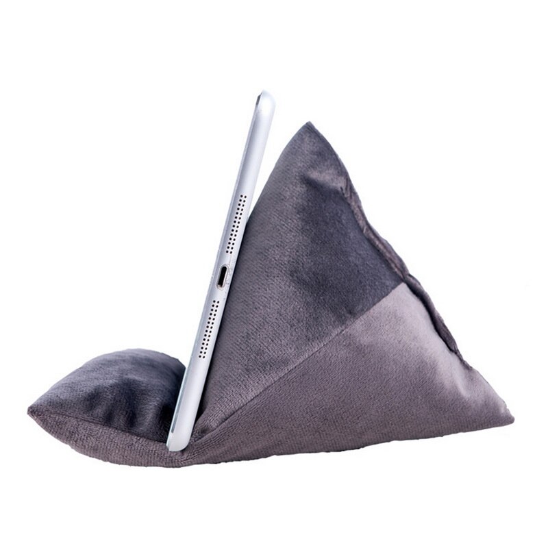 Laptop zacht kussen tablet kussen driehoek rijst dumpling regenboog ipad standaard tablets e-readers smartphones boek tijdschriften houder: 2
