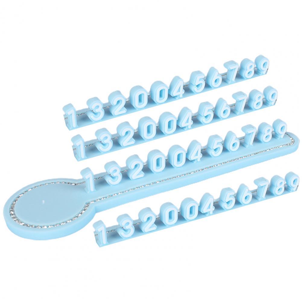 Auto Parkeerkaart Decoratie Telefoonnummer Tijdelijke Parkeerkaart Telefoon Nummer Tijdelijke Parkeerkaart Dashboard Accessoire: Blauw