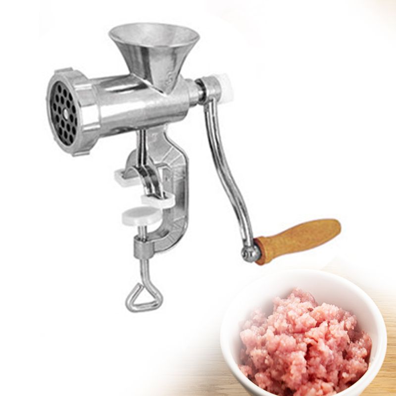 Multifunctionele Hand Crank Vleesmolen Aluminium Handleiding Vlees Mixer Thuis Klysma Machine Vleesmolen Kruiden Cutter Keuken