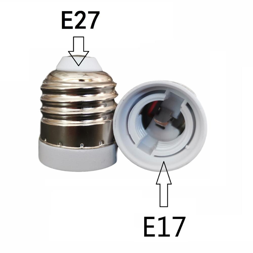 E27 Om G9 MR16 E27 B22 E17 E14 Lamphouder Converter 110V 220V Base Socket Adapter Voor led Lamp Maïs Gloeilamp: E27 TO E17